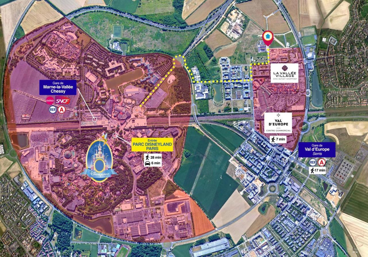 *Disneyland/Serris* Appartement Idealement Situe מראה חיצוני תמונה
